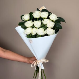 Elegant white rose arrangement classic fresh flowers Gold Coast