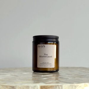 Drift Palm Beach The Hinterland soy wax candle small amber jar gift candle Gold Coast florist add on