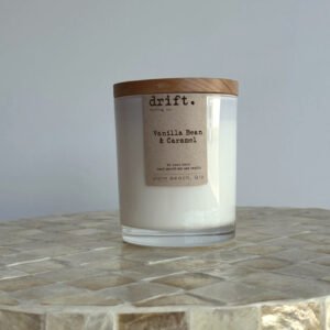 Drift Palm Beach Vanilla Bean and Caramel soy wax candle large gift candle Gold Coast florist add on